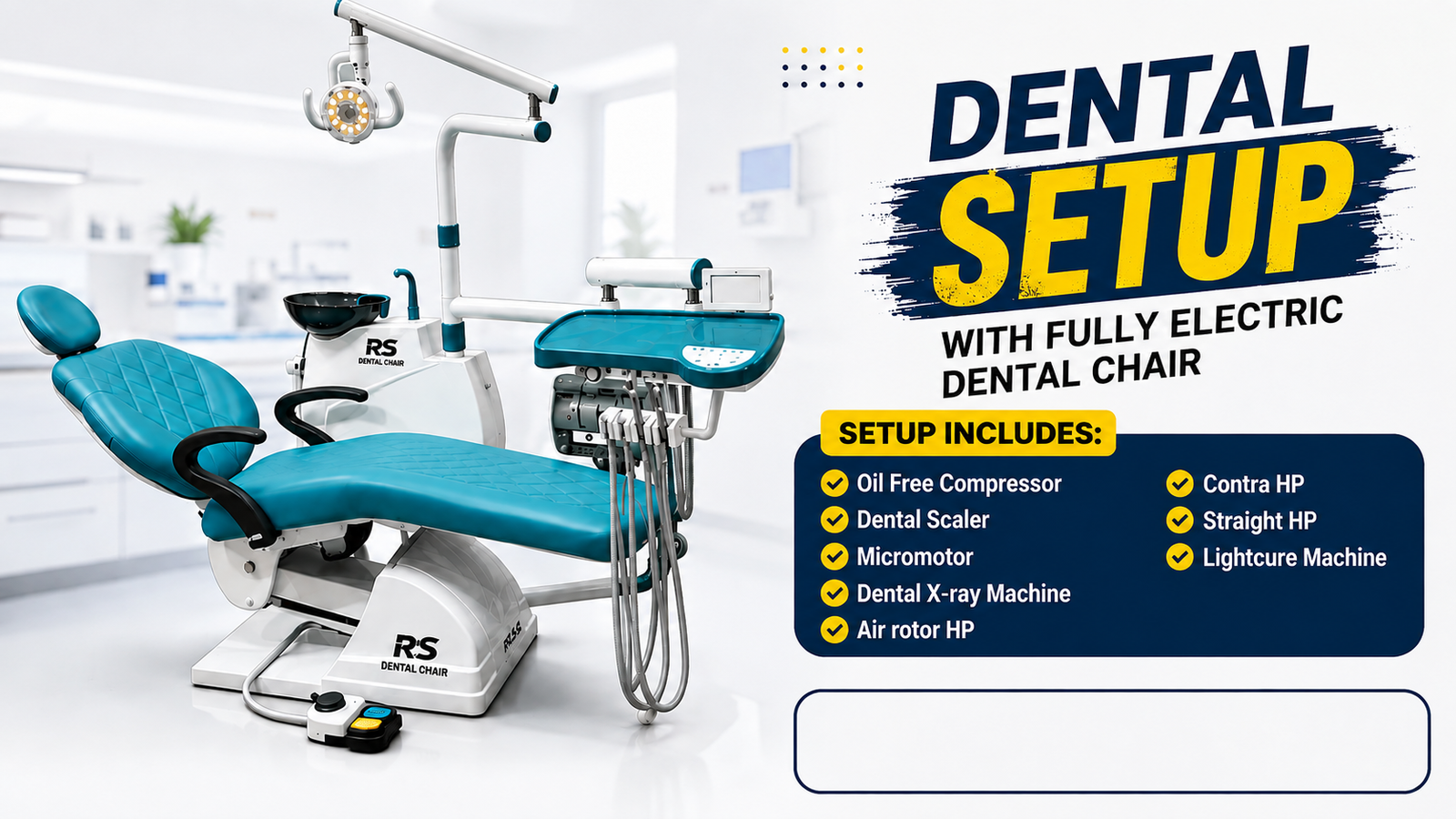 RS Dental durable dental chair build quality