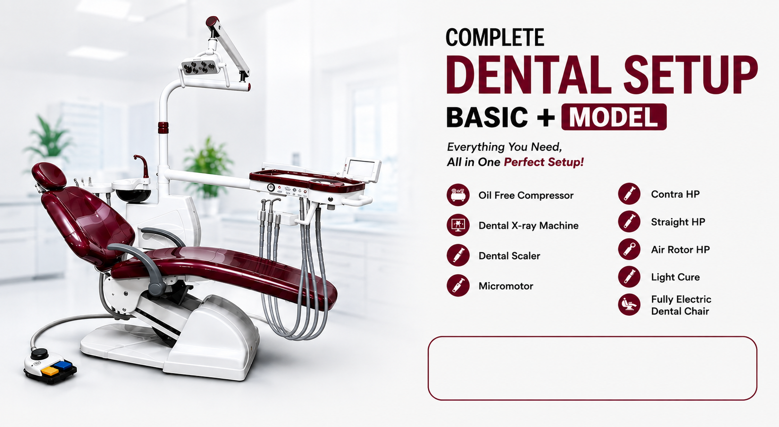 RS Dental ergonomic dental chair design